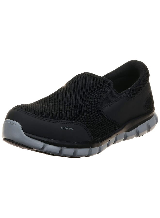 Reebok Work Men's RB4037 Sublite Cushion Work Safety Athletic Slip-on Alloy Toe Shoe Black, 9.5 - Image 2