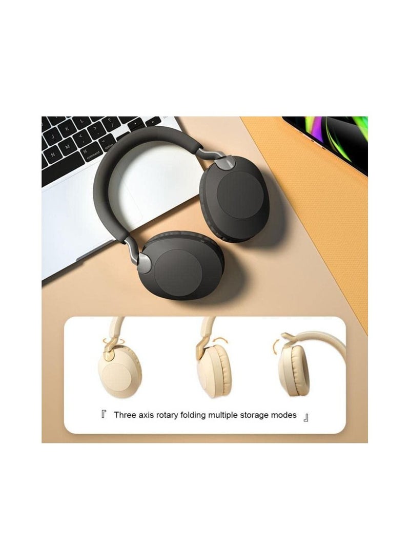 Electronics - Wireless Bluetooth 5.1 Headset Headwear Type Music Folding Microphone Active Noise Cancellation Game Meeting Earphone - Image 4