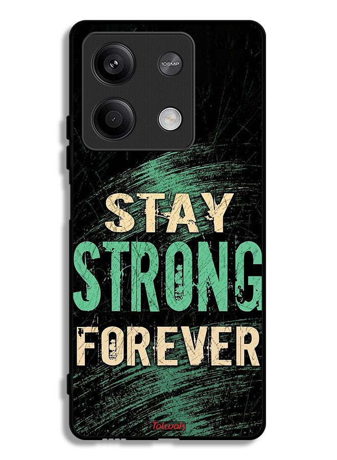 Tolwak Xiaomi Redmi Note 13 Protective Case Cover Stay Strong Forever - Image 1