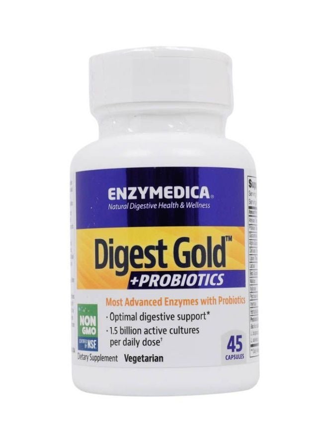 ENZYMEDICA Digest Gold+Probiotics Dietary Supplement - 45 Capsules
