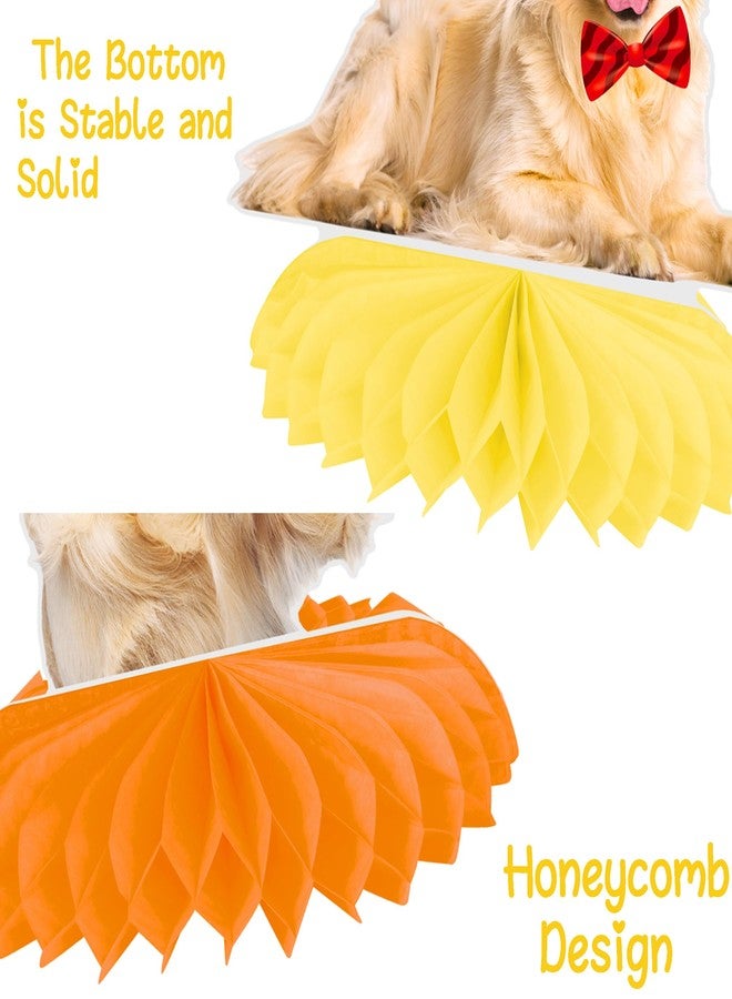 اوموني قطع مركزية على شكل خلية نحل من جولدن ريتريفر لتزيين طاولات حفلات الكلاب، 12 قطعة، زينة لحفلات أعياد ميلاد جولدن ريتريفر، زينة لحفلات الكلاب، قطع مركزية على طاولات الجراء لمستلزمات حفلات الكلاب - Image 3