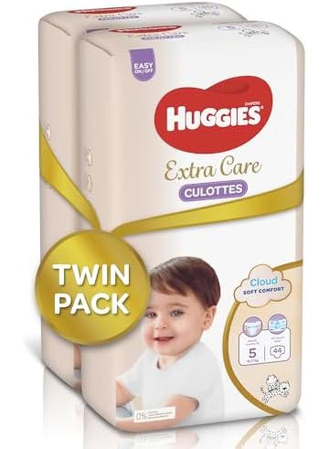 HUGGIES Extra Care Culottes Size 5 12 17 Kg Twin Jumbo Pack 88 Diaper Pants - Image 2