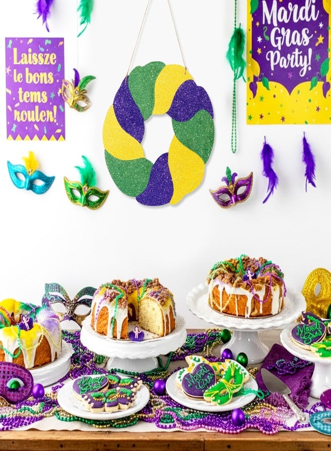 A1diee A1-Mardi Gras Door Sign 1Pcs - Image 4