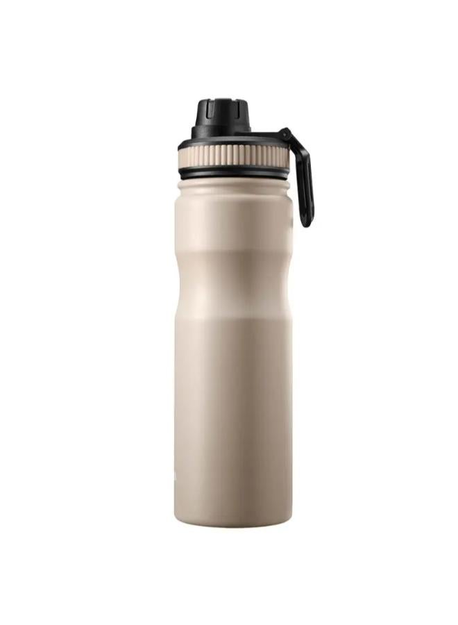 Tank Stainless Steel Water Bottle 650mL, Up to 12Hrs Cold, Off white - Image 2