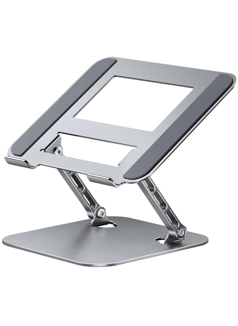 Generic Laptop Stand, Ergonomic Adjustable Height/Angle, Foldable, Non-Slip, Aluminum Alloy, Load Capacity 20 lbs, Compatible with MacBook Air/Pro/Dell XPS/HP/Lenovo, etc.10-16" Inches  - Image 1
