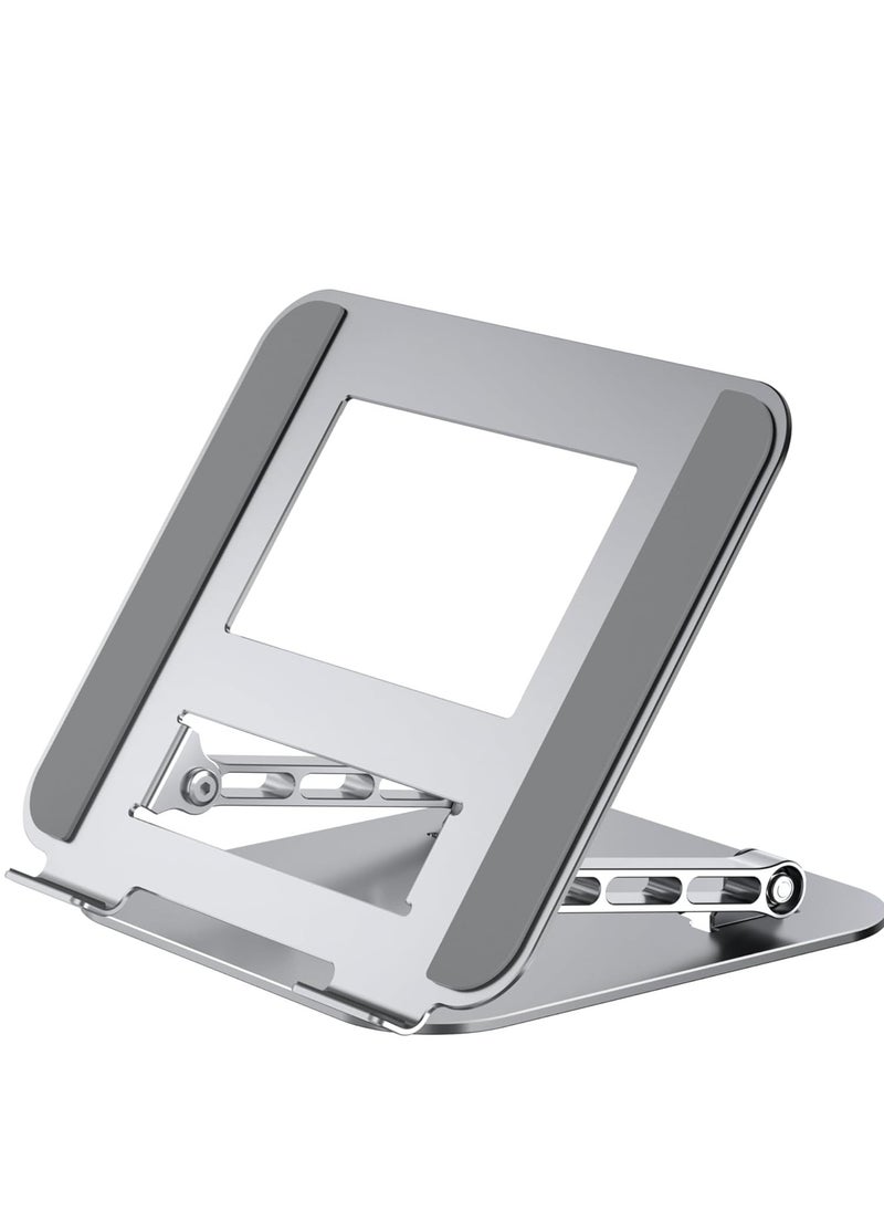 Generic Laptop Stand, Ergonomic Adjustable Height/Angle, Foldable, Non-Slip, Aluminum Alloy, Load Capacity 20 lbs, Compatible with MacBook Air/Pro/Dell XPS/HP/Lenovo, etc.10-16" Inches  - Image 2