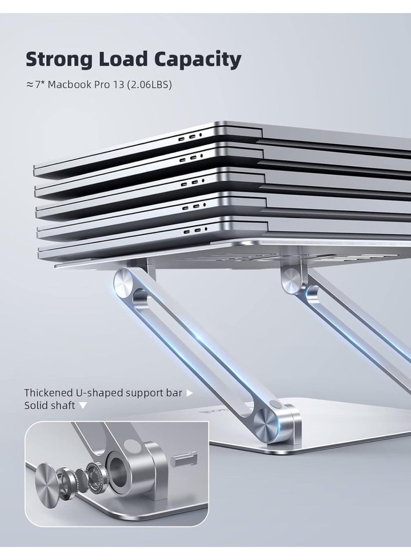 ليسن حامل كمبيوتر محمول قابل للتعديل، حامل كمبيوتر محمول مريح وقابل للطي - Image 4
