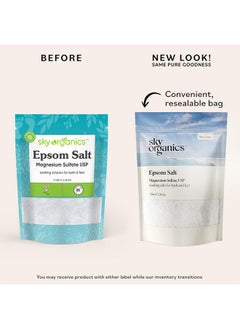 - Epsom Salt Bath Soak, 5 Lbs - Magnesium Sulfate Usp - 100% Pure, Medium Grain - Unscented - Soaking Bath Salts - Resealable Bag - Natural, Vegan & Cruelty Free - Self Care - Bath & Feet - pzsku/Z4026E13E8019F7FE3CF2Z/45/_/1734183124/328baf48-0cd6-4f2d-82e6-22c6729657f4