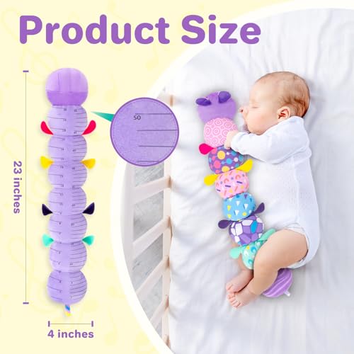 KMUYSL Baby Toys 0-6 6-12 Months, Sensory Music Animal Stuffed Toy for 0 1 2 3 4 5 6+ Months, Plush Toy with Crinkle and Rattles for Infant Newborn, Tummy Time Toys Gifts for 0-3-6-12 Month - Image 4