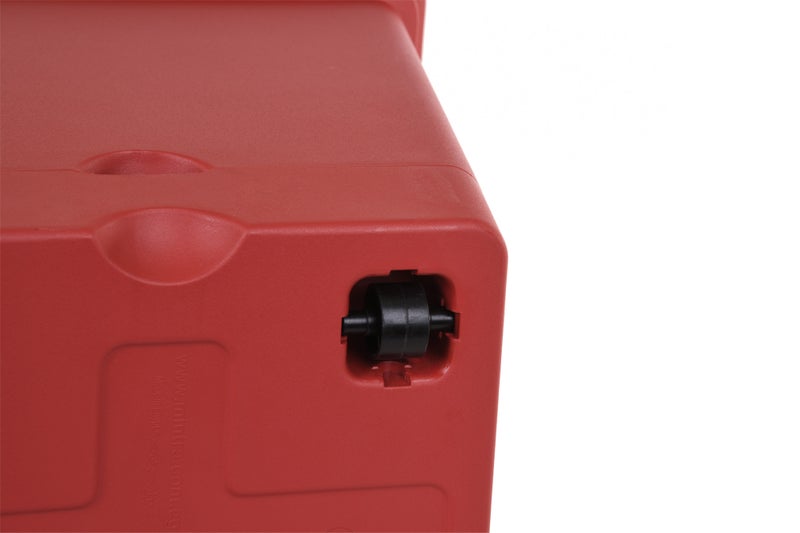 Mintra Square Flower Pot Planter with bottom tray & rolling wheels - Plastic | Color - Brown | Size - 38x39x38cm | Asthetically Decorate Your Terrace, Garden or Patio. Ideal for outdoor or indoors. Wheels at bottom support to move heavy plants - Image 2