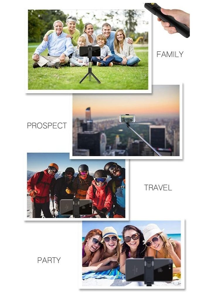 ELTRAZONE - Selfie Stick, K07 Selfie Stick Integrated Tripod BT 4.0 Wireless Selfie Stick Mini Portable Extendable Selfie Stick Tripod for Smart Phone - Image 1