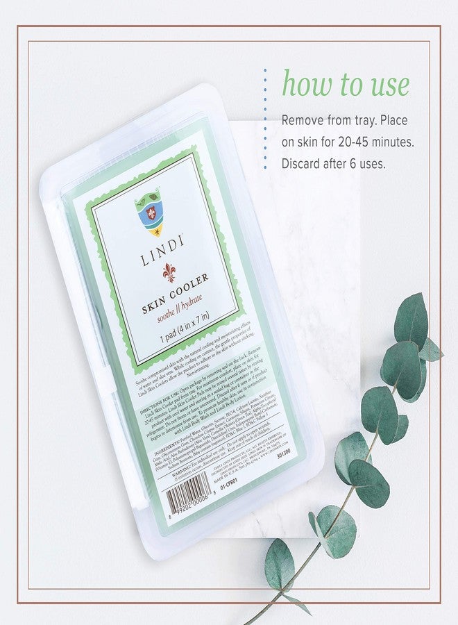 LINDI SKIN Cooler Pad - Cooling Hydro-Gel Formulated to Reduce Redness and Inflammation - Infused with Aloe Vera and Green Tea to Sooth & Relieve Radiation Burns (1 Pack, 4x7 inch) - Image 4