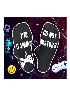 Novelty Cotton Socks, Valentines Day Gifts for Him, Do Not Disturb Gaming Socks Funny Gifts for Men Women Teen Gamers, Black - pzsku/Z40270319FB60CAD697EEZ/45/_/1717035182/8e62812f-79a9-4be8-a892-ed8233a65c2f