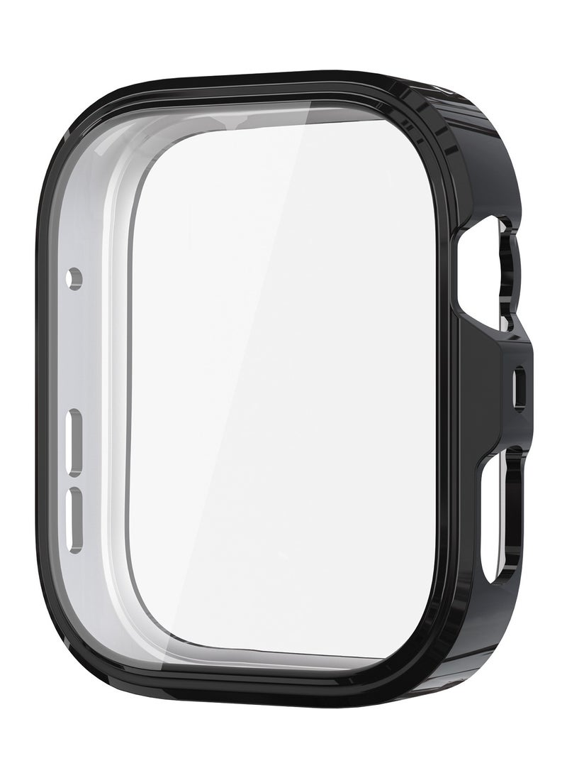 كومبي قطعتان من غطاء حماية الشاشة الناعم المصنوع من مادة TPU لساعة HUAWEI Watch Fit 4 Pro باللونين الأسود والشفاف  - Image 3
