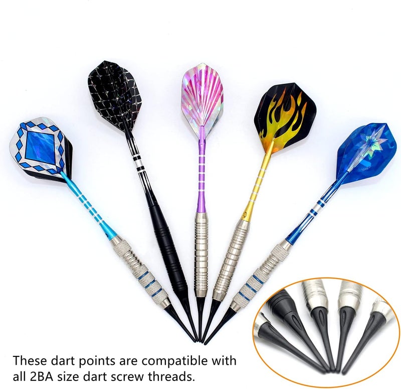 ROOBEEO 2BA Thread Plastic Tip Dart Points 300 Pack Soft Dart Tips Replacement Dart Accessories - Image 4