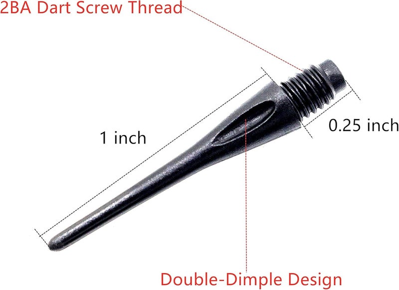 ROOBEEO 2BA Thread Plastic Tip Dart Points 300 Pack Soft Dart Tips Replacement Dart Accessories - Image 2