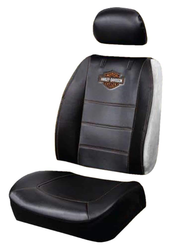 HARLEY DAVIDSON Harley-Davidson Premium B&S Sideless 3-Piece Seat Cover, Black – Single P8592 - Image 5