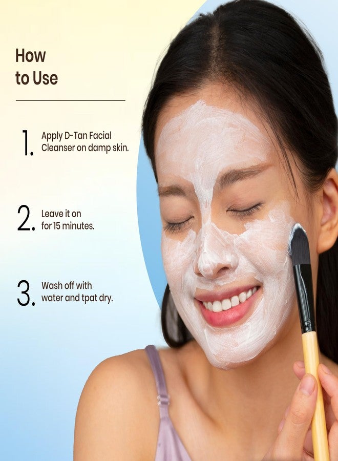 Ozone منظف الوجه أوزون د-تان للرجال والنساء | مثالي لجميع أنواع البشرة | إزالة تان، أضرار الشمس وتفاوت لون البشرة | غني بالمكونات العضوية | 100 جرام (عبوة من 2) - Image 5