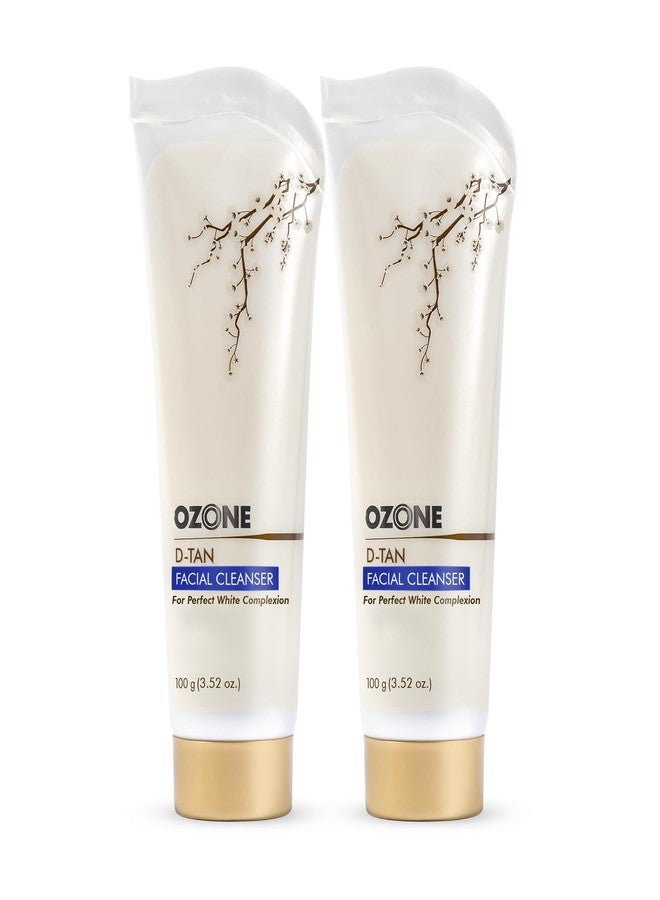 Ozone منظف الوجه أوزون د-تان للرجال والنساء | مثالي لجميع أنواع البشرة | إزالة تان، أضرار الشمس وتفاوت لون البشرة | غني بالمكونات العضوية | 100 جرام (عبوة من 2) - Image 1