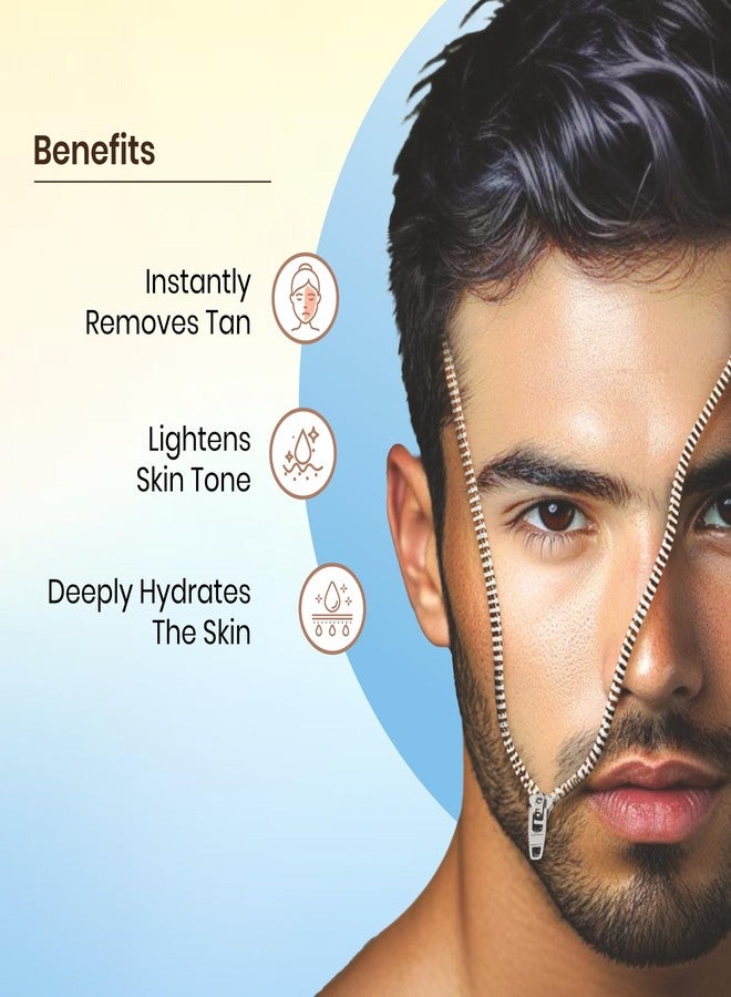 Ozone منظف الوجه أوزون د-تان للرجال والنساء | مثالي لجميع أنواع البشرة | إزالة تان، أضرار الشمس وتفاوت لون البشرة | غني بالمكونات العضوية | 100 جرام (عبوة من 2) - Image 3