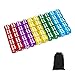 GALIREN 50 of Pack 14MM 6 Sided Dice Set Translucent Colors Dice with Black Pouch for Board Game - Image 2