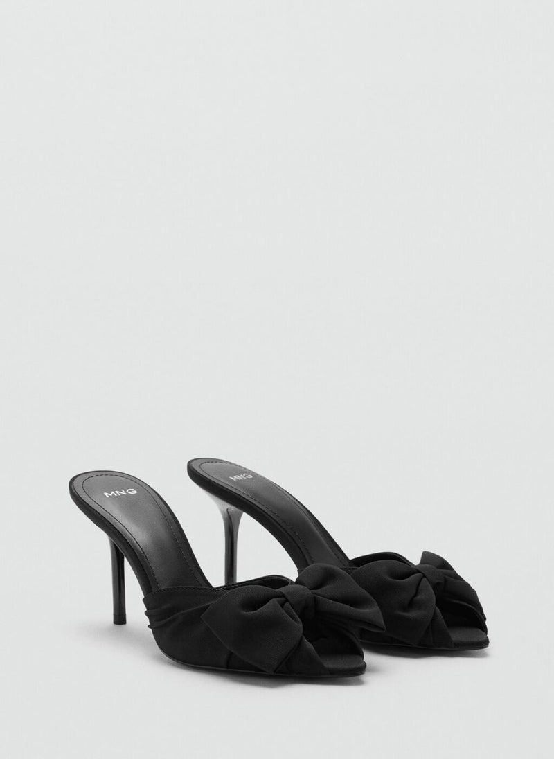 MANGO Bow heel sandals - Image 2