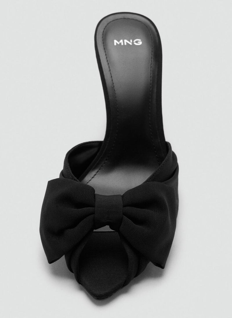 MANGO Bow heel sandals - Image 4