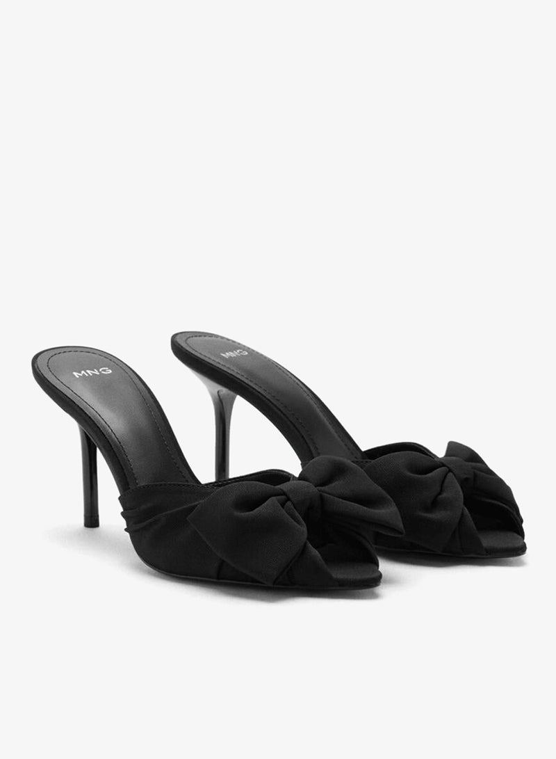 MANGO Bow heel sandals - Image 2
