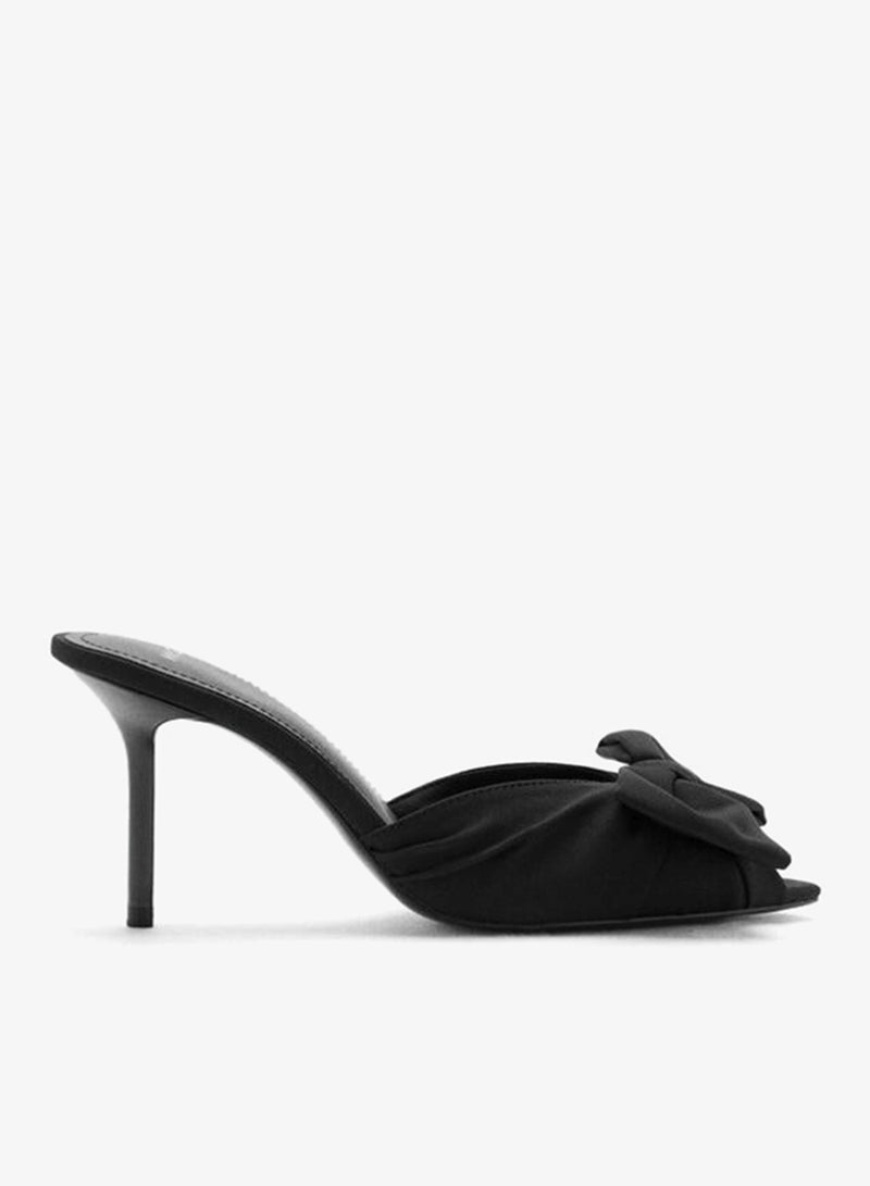 MANGO Bow heel sandals - Image 1