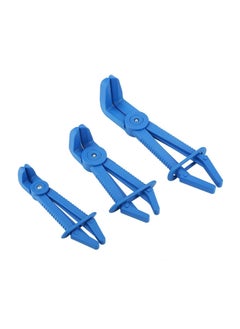 3 Pack Hose Pinch off Pliers Set,Plastic Fuel Line Flexible Straight Jaw Hose Clamp Pliers Kit, for Flexible Hoses, Gas Lines, Radiator, Brake,Automotive Coolant Hose Spring Clamps Tool (90 Angled)