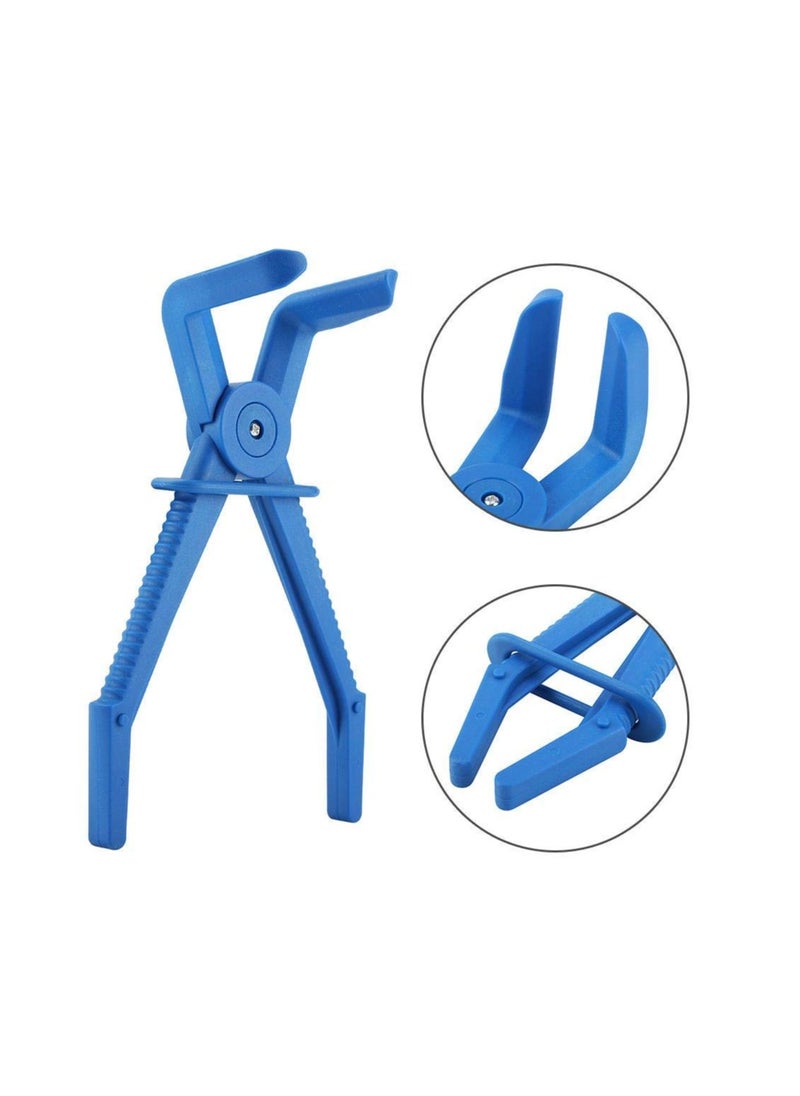 SYOSI - 3 Pack Hose Pinch off Pliers Set,Plastic Fuel Line Flexible Straight Jaw Hose Clamp Pliers Kit, for Flexible Hoses, Gas Lines, Radiator, Brake,Automotive Coolant Hose Spring Clamps Tool (90 Angled) - Image 1