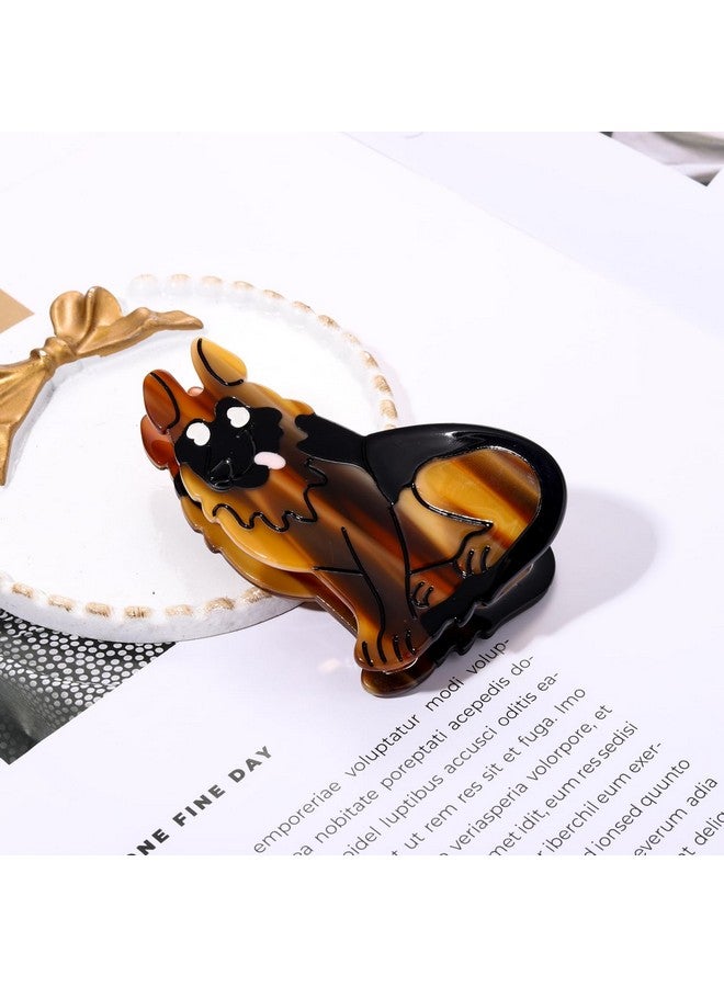 PHALIN Dog Hair Claw Clips For Women Fun Acetate Animal Hair Clips Cute Dachshunds Border Collie Dog Hair Barrettes Cat Pet Hair Accessory Dog Lovers Gifts (Style E) - Image 3