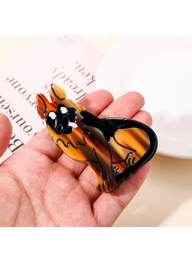 PHALIN Dog Hair Claw Clips For Women Fun Acetate Animal Hair Clips Cute Dachshunds Border Collie Dog Hair Barrettes Cat Pet Hair Accessory Dog Lovers Gifts (Style E) - Image 4