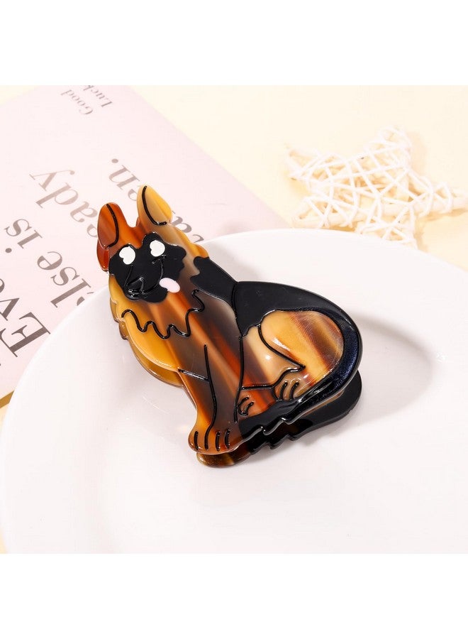 PHALIN Dog Hair Claw Clips For Women Fun Acetate Animal Hair Clips Cute Dachshunds Border Collie Dog Hair Barrettes Cat Pet Hair Accessory Dog Lovers Gifts (Style E) - Image 5