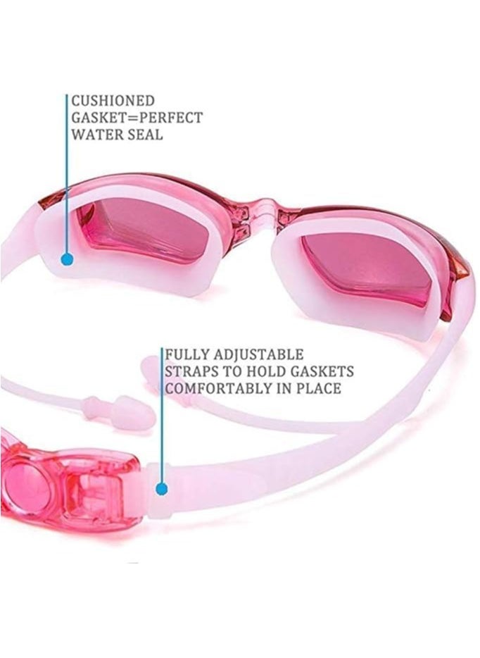 Buytory Buytory Swimming Goggles & Cap Set for Adults – UV Protection, Anti-Fog, Waterproof Silicone, with Nose Clip & Earplugs  - Image 4