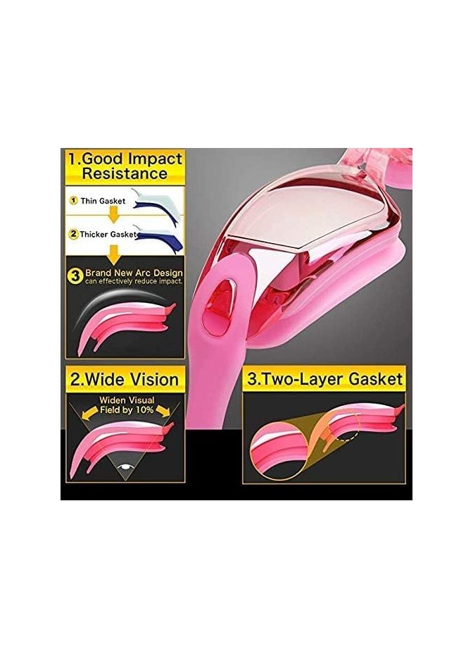 Buytory Buytory Swimming Goggles & Cap Set for Adults – UV Protection, Anti-Fog, Waterproof Silicone, with Nose Clip & Earplugs  - Image 3
