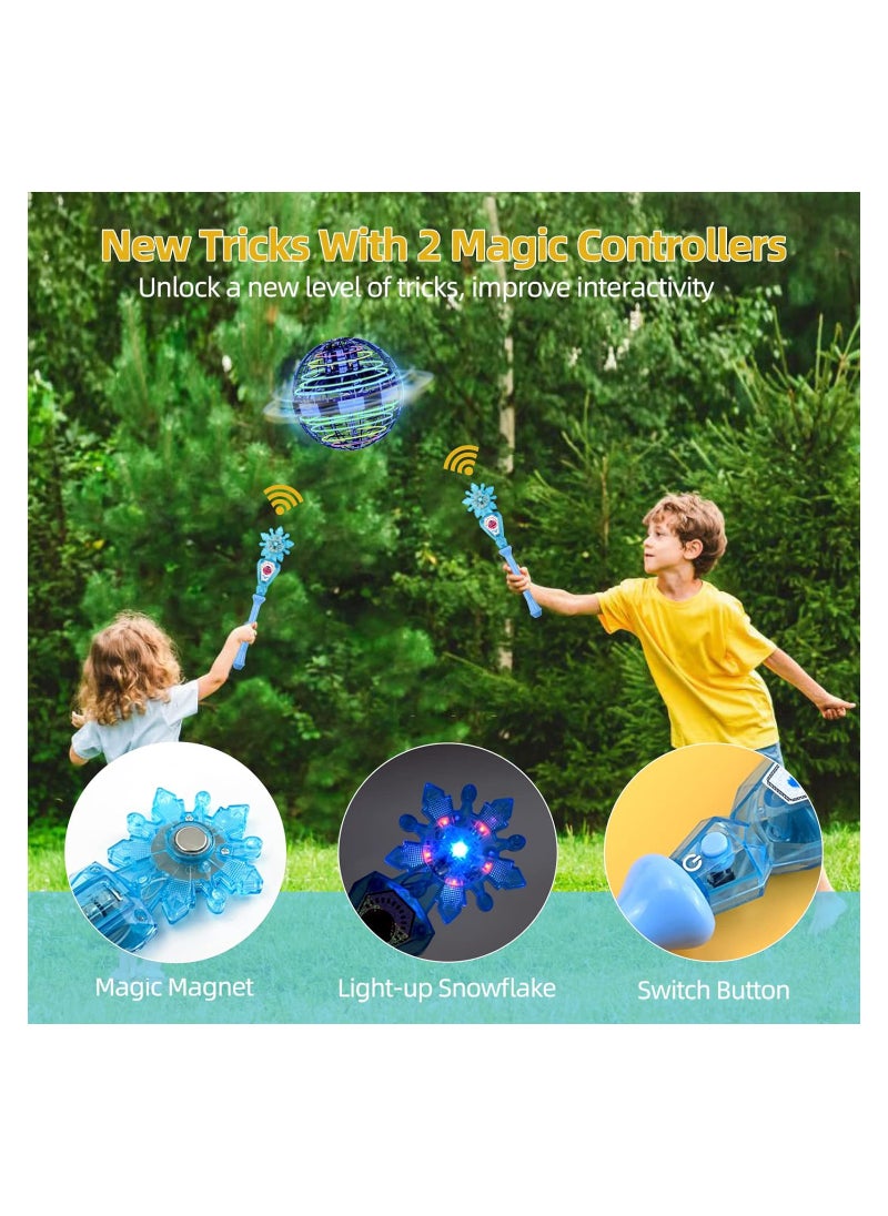 null - Magic Wand Controller with Infrared Sensor for Flying Orb Ball Cosmic Globe Mini Drone Fidget Spinner Toy, Gifts for Kids Adults, Two Modes Built in LED Lights - Image 1