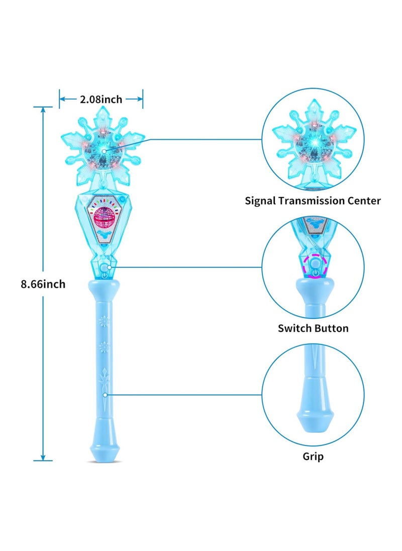 null - Magic Wand Controller with Infrared Sensor for Flying Orb Ball Cosmic Globe Mini Drone Fidget Spinner Toy, Gifts for Kids Adults, Two Modes Built in LED Lights - Image 1