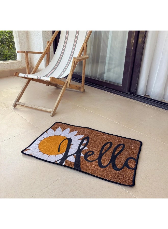 Sunflower Hello Door Mat - Image 2