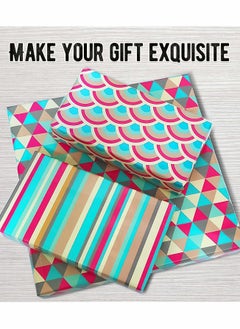 KASTWAVE Birthday Gift Wrapping Paper Set Included 6 Pack Gift Wrap Paper with Ribbon, Sticker and Tape, for Birthday, Weddings, Graduations, Boys, Girls, All Occasion  - Image 5