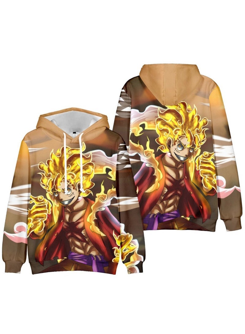 KUYING New One Piece Casual Loose Hooded Sweatshirt  - Image 1