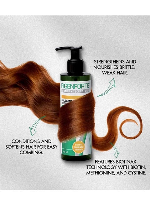 Rigenforte Revitalizing Conditioner: Strengthening and Nourishing Action for Healthy, Silky Hair (200 ml)