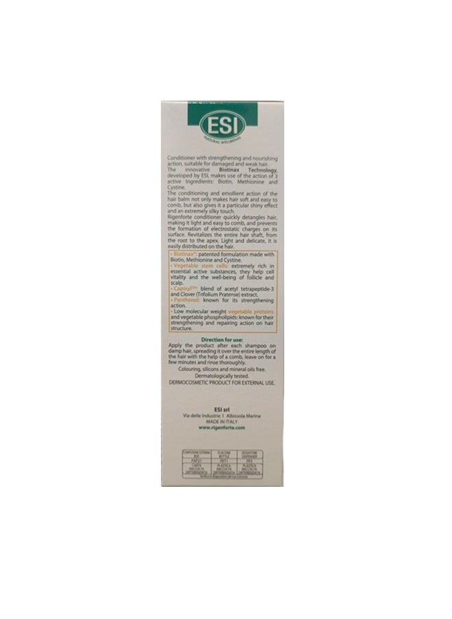 Rigenforte Revitalizing Conditioner: Strengthening and Nourishing Action for Healthy, Silky Hair (200 ml)