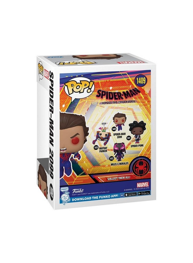 Funko POP! Marvel: Spider-Man Across The Spider-Verse - Spider-Man 2099 - Unmasked - Collectable Vinyl Figure - Gift Idea - Official Merchandise - for Kids & Adults - Movies Fans - Image 3