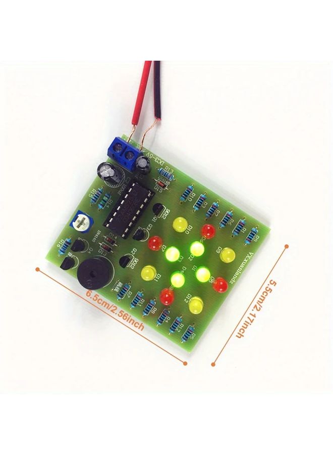 2025 CD4060 Dreamlight Music Colorlight DIY مجموعة أدوات إلكترونية 1 مجموعة لوحة تدريب اللحام - Image 4