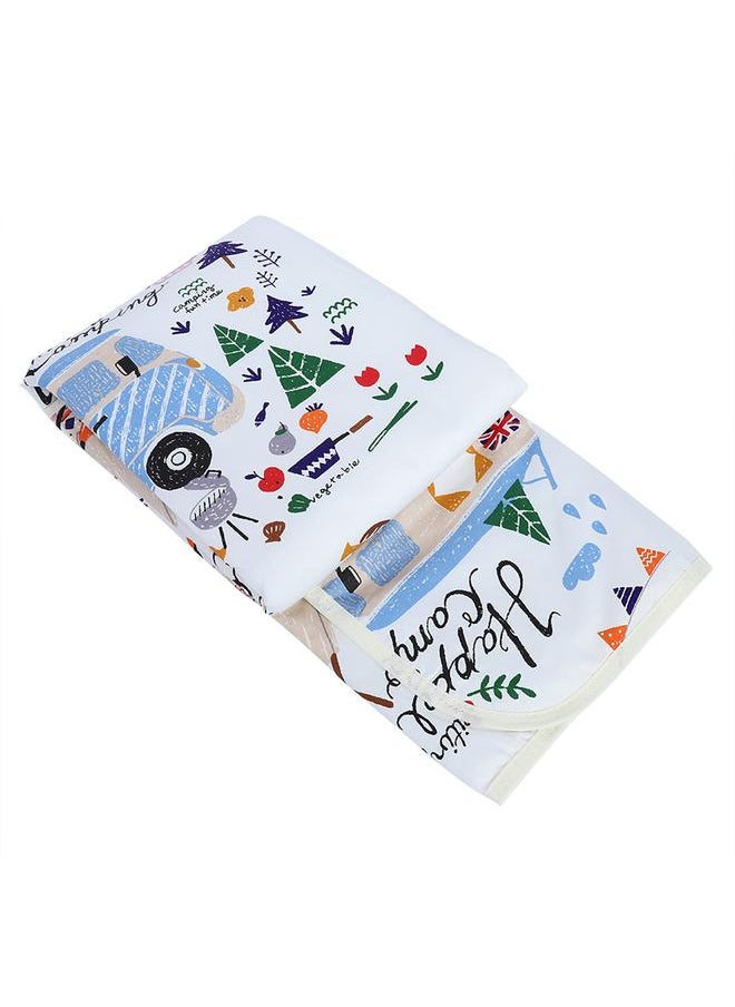 Thoraya - Waterproof Breathable Newborn Baby Mattress Urine Infant Diaper Pad (Fox & Bird) - Image 1