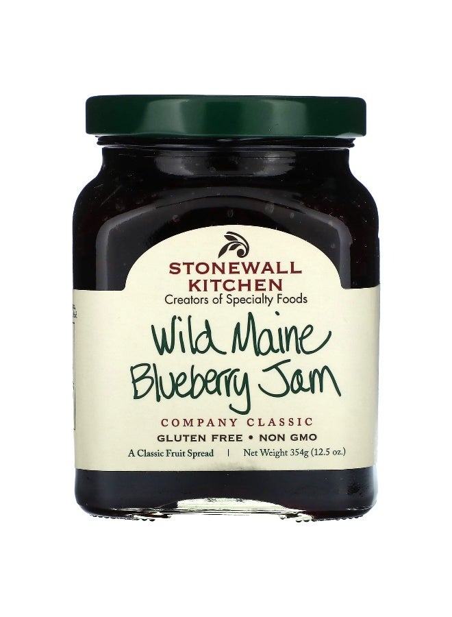 Stonewall Kitchen Stonewall Kitchen, Wild Maine Blueberry Jam, 12.5 oz (354 g)  - Image 1