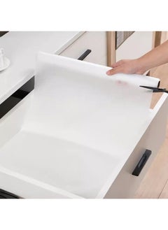 Refrigerator Mat Cabinet Mat EVA Mat Cuttable Drawer Mat Cabinet Disposable Sticky Board Replacement Size Adjustable-Color:(thin) Transparent Dots-Specifications:60*300CM
