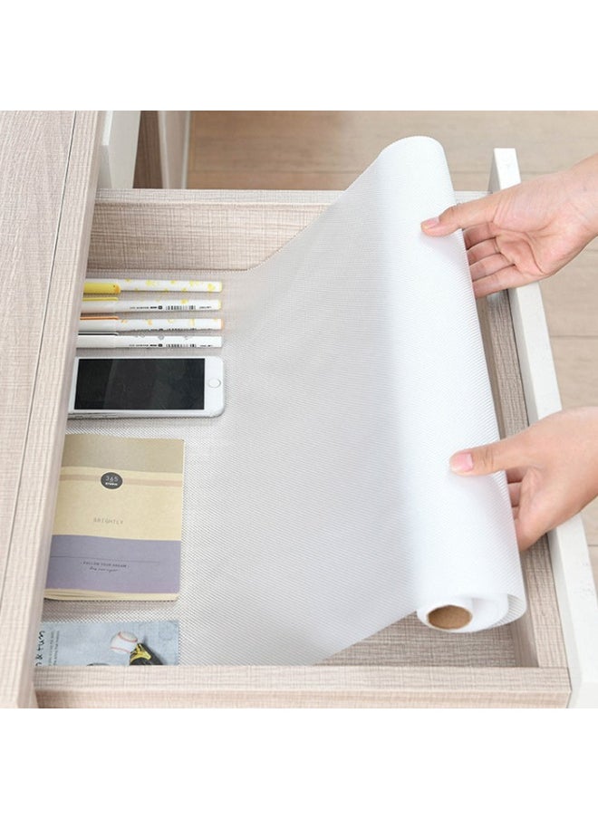Generic - Refrigerator Mat Cabinet Mat EVA Mat Cuttable Drawer Mat Cabinet Disposable Sticky Board Replacement Size Adjustable-Color:(thin) Transparent Dots-Specifications:60*300CM - Image 1