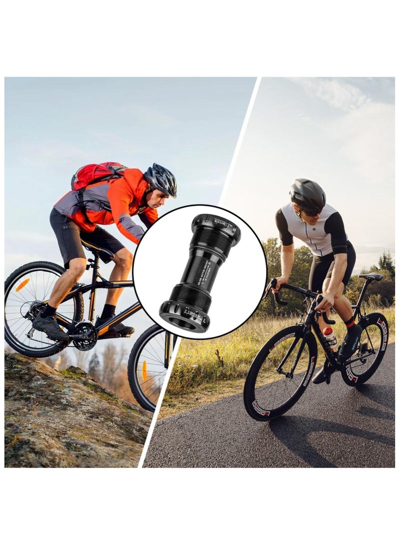 SYOSI Bottom Bracket Spacer - Square-Taper Bearing Middle Shaft, Bottom Bracket Shield and Shaft Washer for Mountain Bikes, Bicycles Replacement, BB52 Screw-In Threaded Integrated Hollow Shaft - Image 4